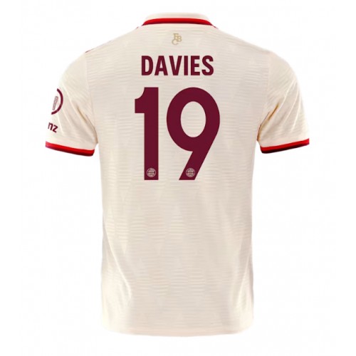 Pánský Fotbalový dres Bayern Munich Alphonso Davies #19 2024-25 Třetí Krátký Rukáv